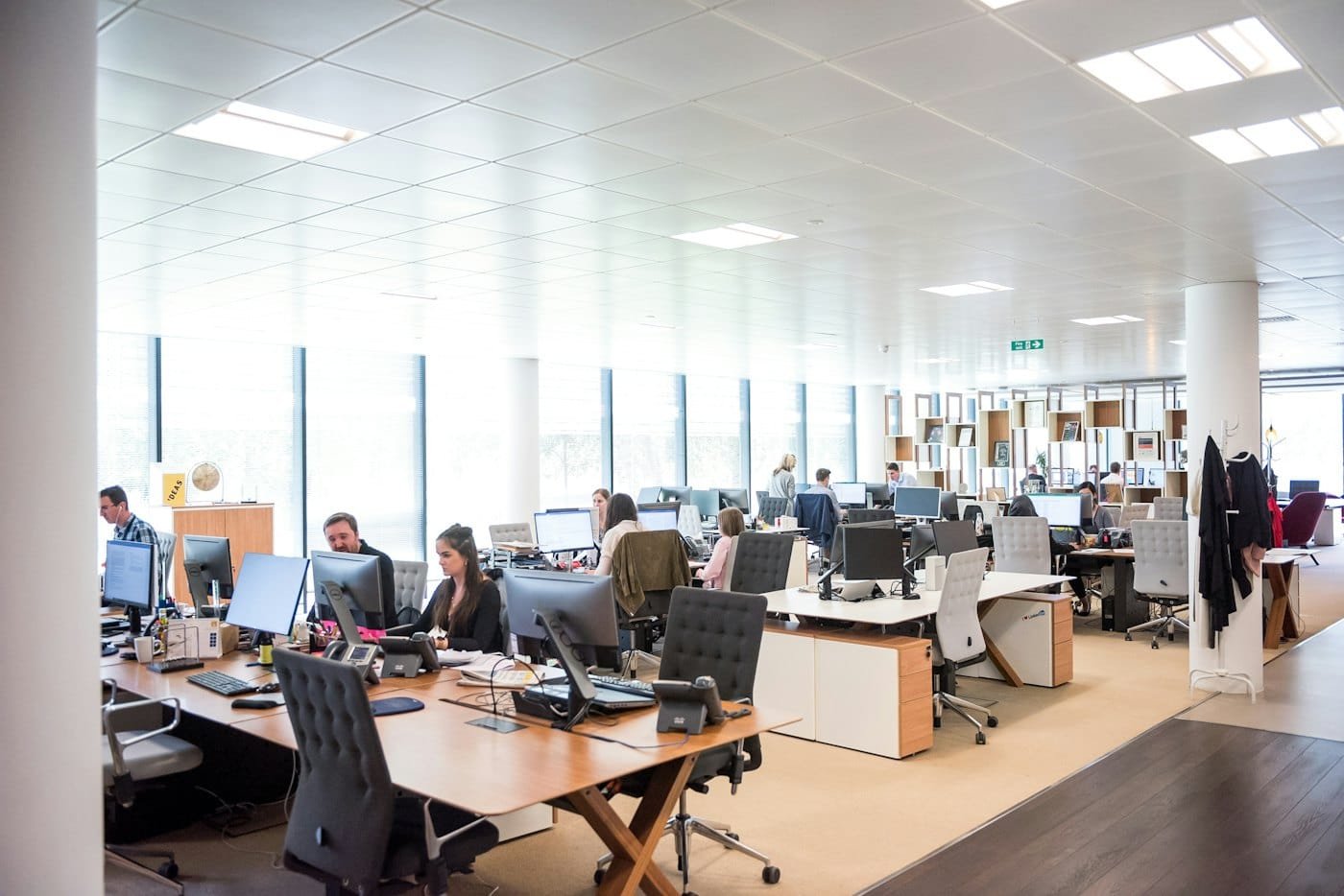 Dispatch team working at their desks